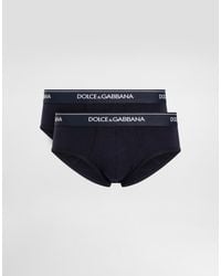 Dolce & Gabbana - Stretch Cotton Brando Briefs Two-Pack - Lyst