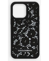 Dolce & Gabbana - Floral Logo-patch Iphone Pro Max Case - Lyst