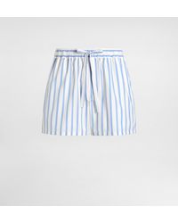 Dolce & Gabbana - Striped Poplin Bermuda Shorts - Lyst