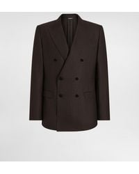 Dolce & Gabbana - Double-Breasted Taormina Wool Jacket - Lyst