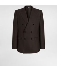 Dolce & Gabbana - Zweireihige Jacke Taormina Aus Wolle - Lyst