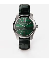 Dolce & Gabbana Reloj De Acero Y Malaquitas - Verde