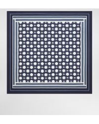 Dolce & Gabbana - Silk Pocket Square With Micro-Design And Logo - Lyst