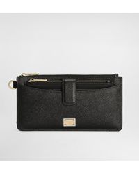 Dolce & Gabbana - Mini Dauphine-Print Leather Wallet - Lyst