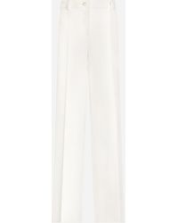 Dolce & Gabbana - Flared Double Crepe Pants - Lyst