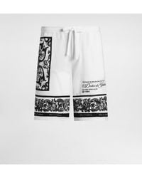 Dolce & Gabbana - Majolica-Print Double Piqué Bermuda Shorts - Lyst