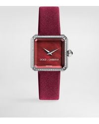 Dolce & Gabbana - Sofia Steel Watch With Colorless Diamonds - Lyst