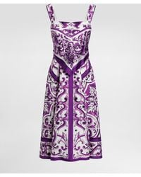 Dolce & Gabbana - Silk Dress - Lyst