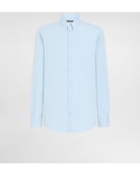 Dolce & Gabbana - Hemd Aus Popeline Mit Stretchanteil - Lyst
