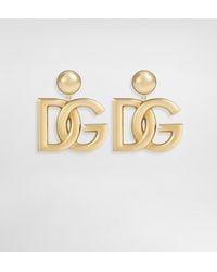 Dolce & Gabbana - Boucles d'oreilles du logo - Lyst