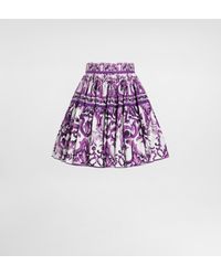 Dolce & Gabbana - Minirock mit Majolica Print - Lyst