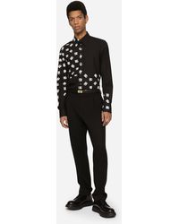 Dolce & Gabbana Baumwolle Smokinghemd Gold aus Baumwolle in Schwarz für Herren Herren Bekleidung Hemden Freizeithemden und Hemden 