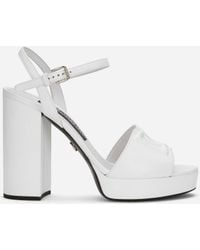 Dolce & Gabbana - Sandalen DG aus Leder - Lyst