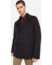 Trenchcoat aus Wolle Fischgrat male 46 Dolce & Gabbana Herren Kleidung Jacken & Mäntel Mäntel Trenchcoats Mäntel und Jacken 