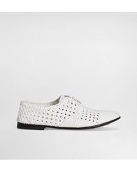 Dolce & Gabbana - Woven Leather Derby Shoes - Lyst