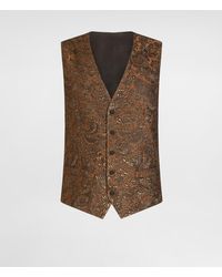 Dolce & Gabbana - Single-Breasted Brocade Vest - Lyst