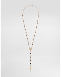 Dolce & Gabbana - Rosary Necklace Stones - Lyst