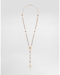 Dolce & Gabbana - Rosary Necklace Stones - Lyst