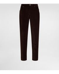 Dolce & Gabbana - Cotton And Cashmere Regular Trousers - Lyst