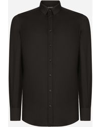 Dolce & Gabbana - シャツ ゴールドフィット ストレッチコットン - Lyst