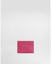 Dolce & Gabbana - Dg Logo Leather Card Holder - Lyst