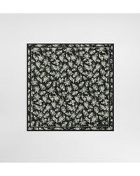 Dolce & Gabbana - 50X50 Small Flower Bouquet-Print Silk Twill Scarf - Lyst