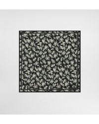Dolce & Gabbana - 50X50 Small Flower Bouquet-Print Silk Twill Scarf - Lyst