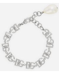 Dolce & Gabbana - Logo Plaque Bracelet - Lyst