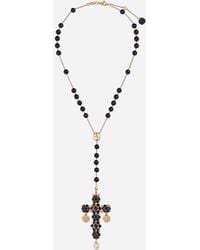 Dolce & Gabbana - Sicily Rosary Necklace 18-Carat And Sapphires - Lyst