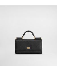 Dolce & Gabbana - Dauphine-Print Calfskin Mini Bag - Lyst