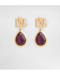 Dolce & Gabbana - Logo Clip Earrings - Lyst