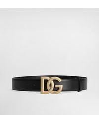 Dolce & Gabbana - Narrow Logo Belt - Lyst
