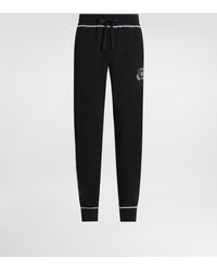 Dolce & Gabbana - Jersey Trousers With Print And Embroidery - Lyst
