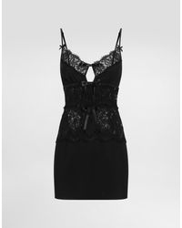 Dolce & Gabbana - Silk Georgette Dress - Lyst