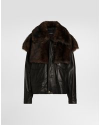 Dolce & Gabbana - Leather Jacket - Lyst