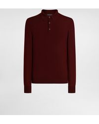 Dolce & Gabbana - Poloshirt Aus Wolle Im Glattstrick - Lyst