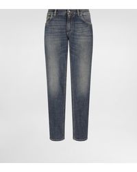 Dolce & Gabbana - Regular-Fit Wash Stretch Jeans - Lyst