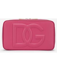Dolce & Gabbana - Kleine Camera Bag Aus Kalbsleder Mit Logo - Lyst