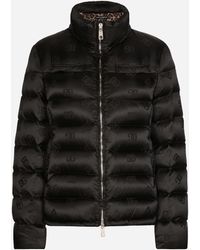 Dolce & Gabbana - Dgロゴ パデッド サテンジャカード ダウンジャケット - Lyst