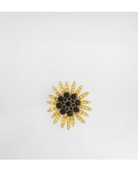 Dolce & Gabbana - Sartoria Floral Brooch With Rhinestones - Lyst