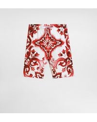 Dolce & Gabbana - Majolica-Print Medium Boxer Shorts - Lyst