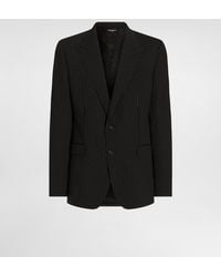 Dolce & Gabbana - Martini Light Single-Breasted Pinstripe Wool Jacket - Lyst