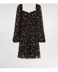 Dolce & Gabbana - Small Floral-Print Chiffon Dress - Lyst
