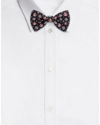 Dolce & Gabbana Fliege Aus Seide Bandanadruck - Schwarz