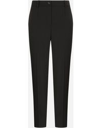 Dolce & Gabbana - Elegant Tapered Virgin Wool Trousers - Lyst