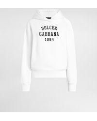 Dolce & Gabbana - Cotton Sweatshirt With Embroidery - Lyst