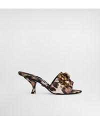Dolce & Gabbana - Leopard- Satin Mules With Embellishments - Lyst