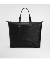 Dolce & Gabbana - Bolso Shopper Grande De Piel De Becerro Con Estampado De Cocodrilo - Lyst