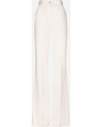 Dolce & Gabbana Flared drill pants - Bianco