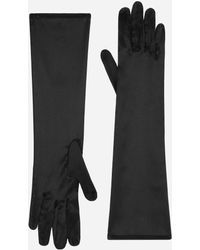Dolce & Gabbana - Short Silk Satin Gloves - Lyst